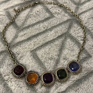 Multi Color Gem Necklace